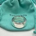 Tiffany & Co. Sterling Silver Metropolis Screw Unisex Band Ring