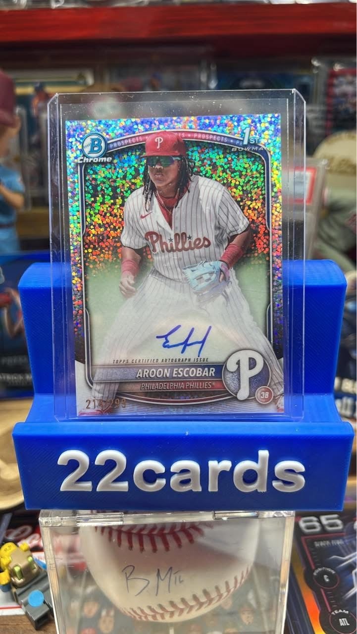 Aroon Escobar 1st Auto - 2025 Bowman - Speckle 214/299