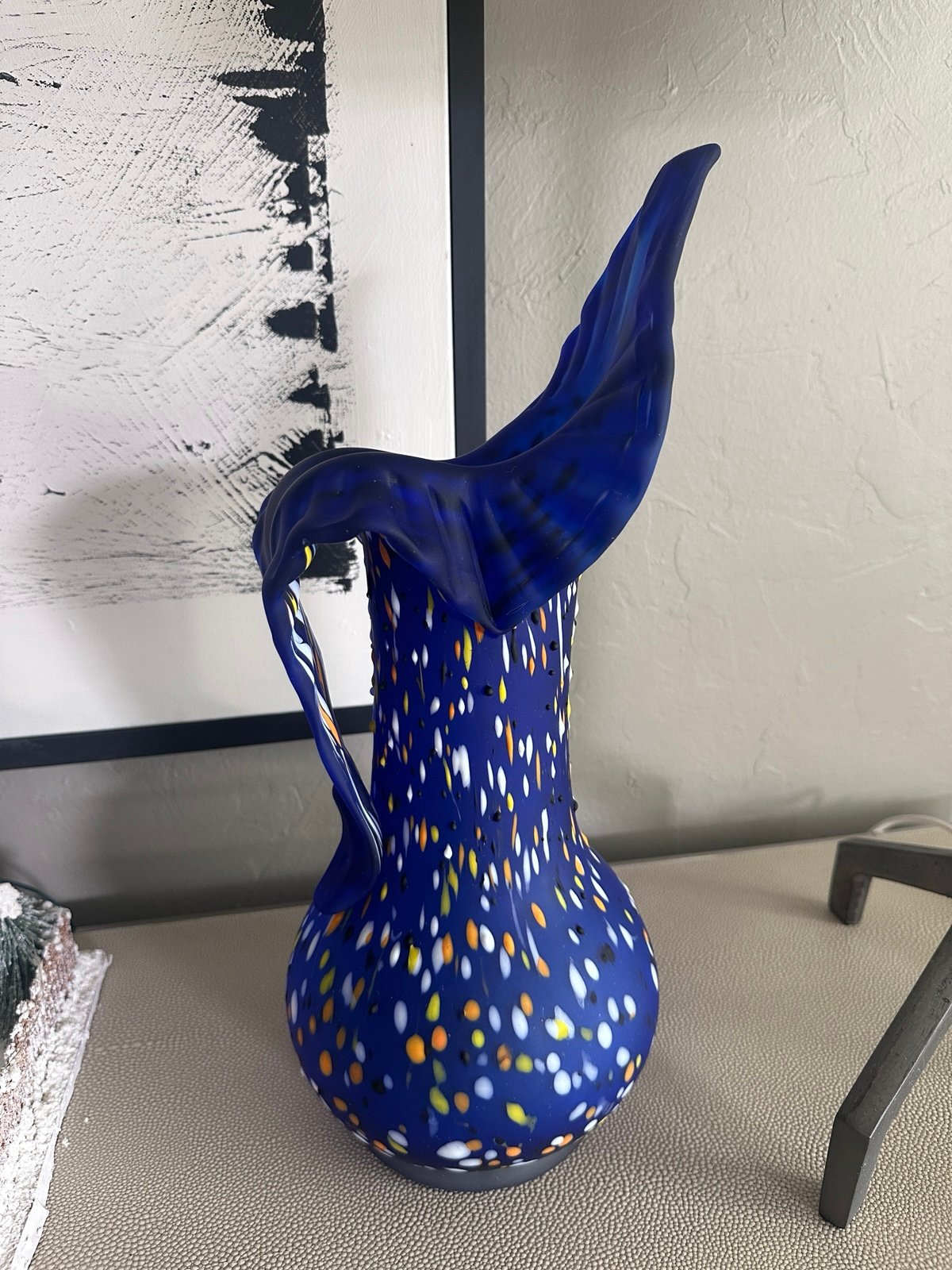 1970s Hand Blown Baijan Glass Vase by Essie Zareh