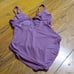 Andie Womens Medium Swimsuit TAHITI CACTUS FLOWER EGGPLANT NEW Beach Resort Pool