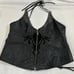 Harley Davidson ladies vest lace up Halter Top size L