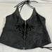 Harley Davidson ladies vest lace up Halter Top size L