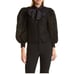 NEW ALICE + OLIVIA alice + olivia women brentley bow tie neck blouson sleeve top