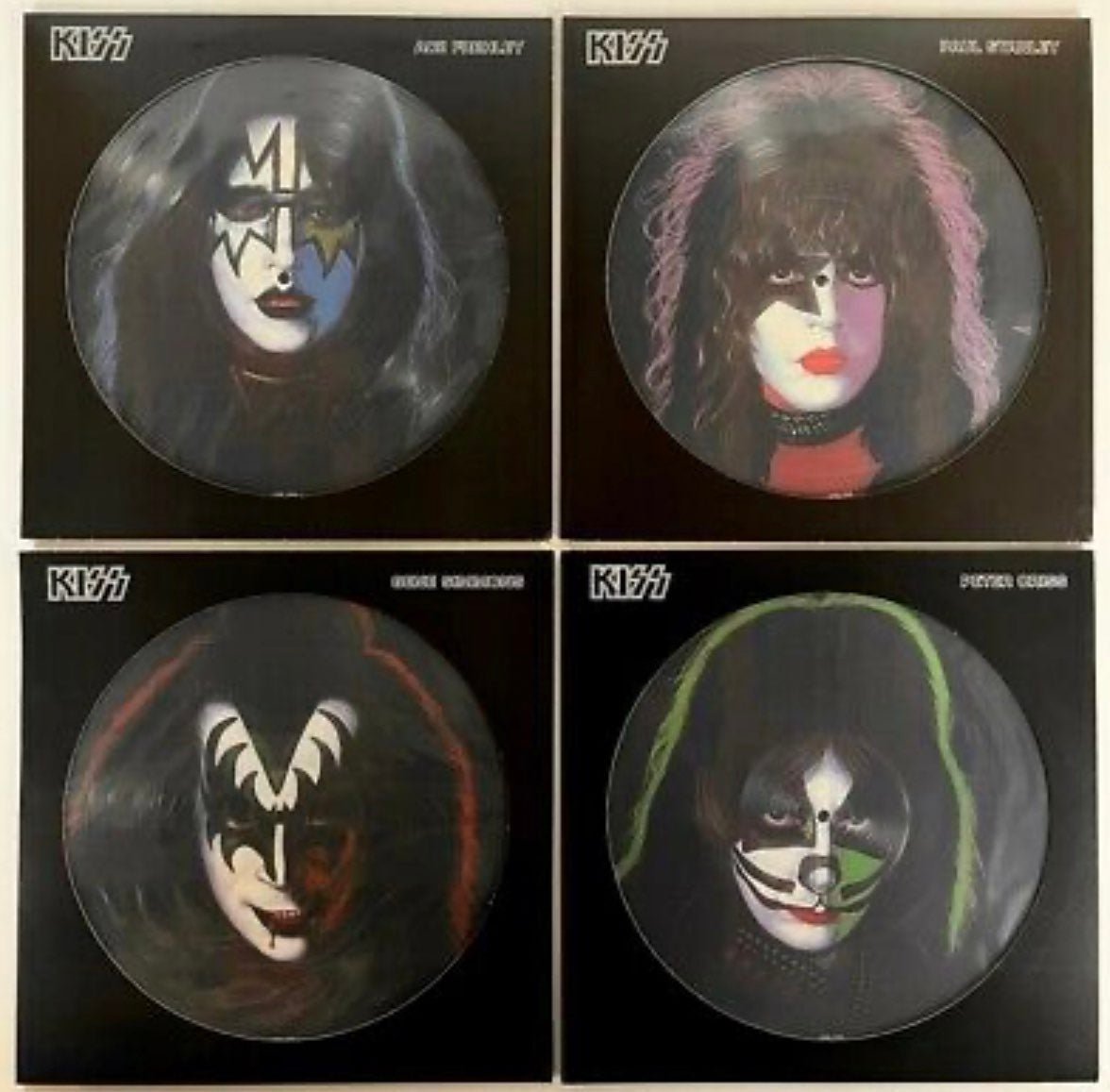 KISS LIMITED EDITION SOLO PICTURE 4 DISC SET COLLECTION MINT !!!
