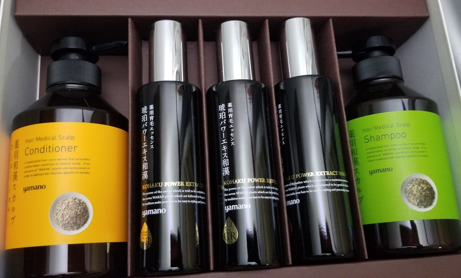 YAMANO HAIR MEDICAL SCALP SET WITH KOHAKU POWDER EXTRACT WAKAN ROGAIN