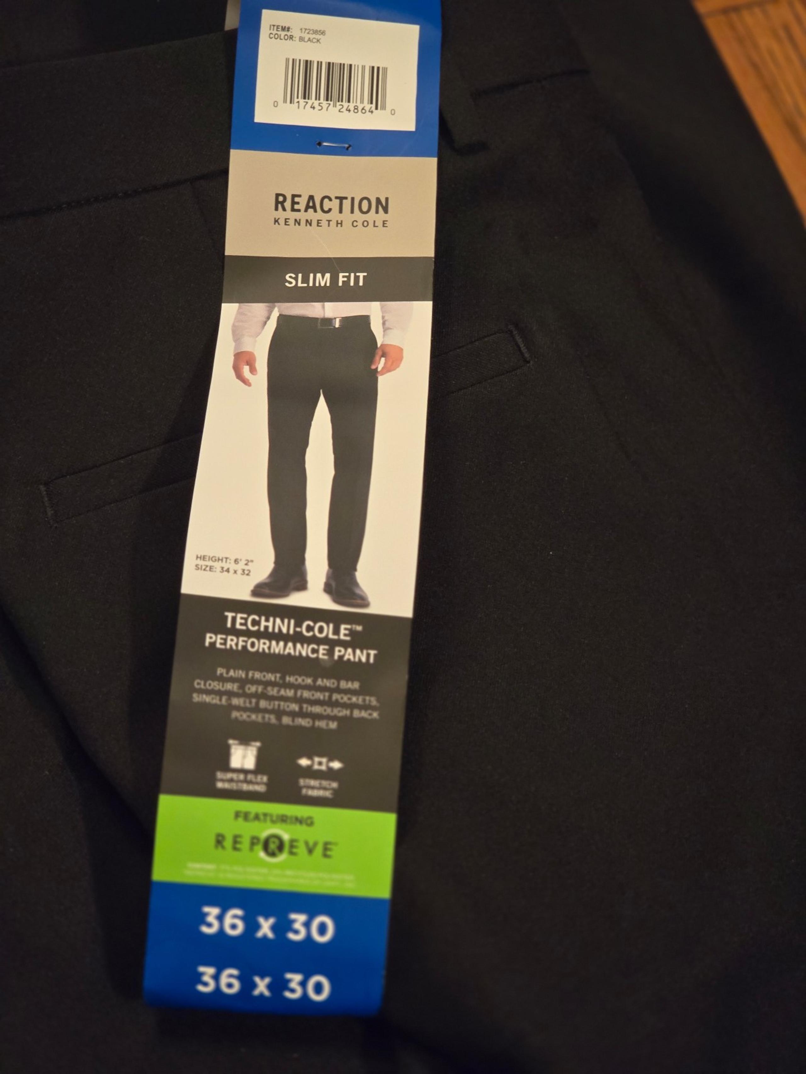 Kenneth Cole Men’s performance slim fit Dress Pant