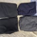 4 Pair GS Perfect Fit 46x28 Work Pants Blue Gray Pleated Front Double Button