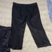 4 Pair GS Perfect Fit 46x28 Work Pants Blue Gray Pleated Front Double Button