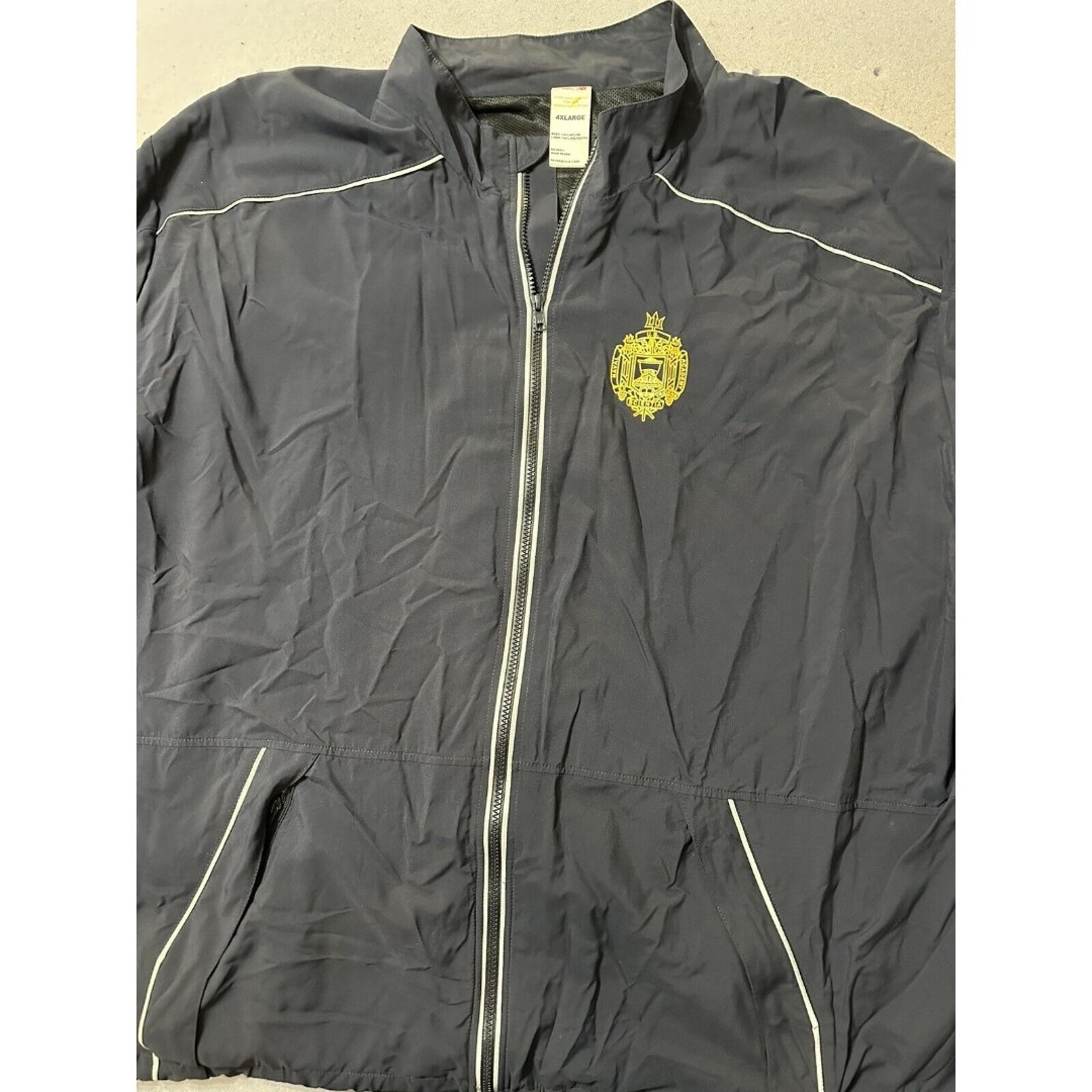 New Balance USNA US Navy Full Zip Jacket Sz 4XL United States Naval Academy