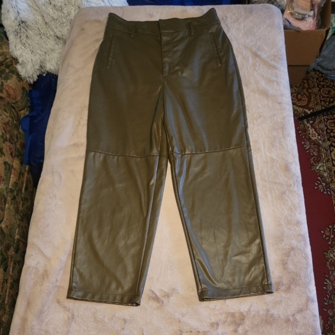 Marissa Webb Faux Leather Pleather Pants - 14