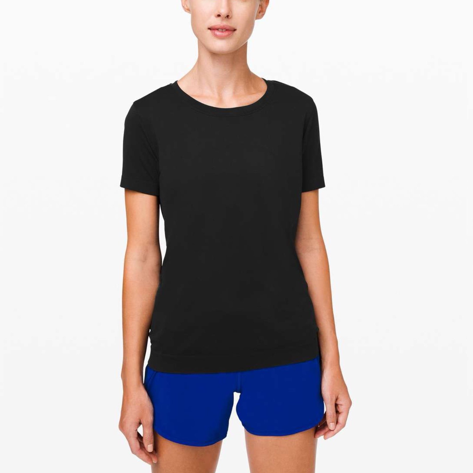 Lululemon Swiftly Relaxed-Fit Short Sleeve T-Shirt Sz 8 In Black / Black