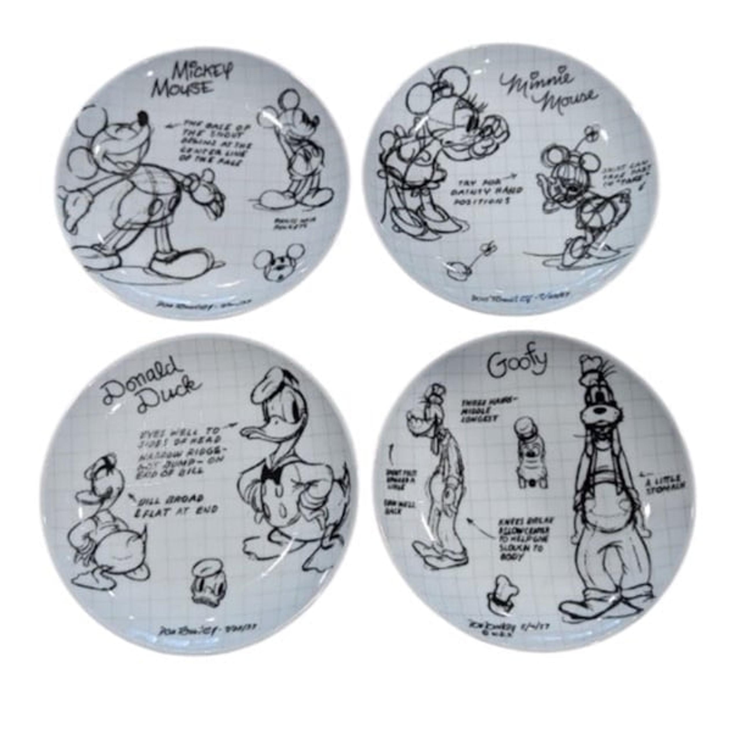Disney Sketchbook Appetizer Plates
