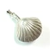 Vintage Sterling Silver Shell-Shaped Perfume Bottle Pendant, 1 3/4