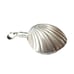 Vintage Sterling Silver Shell-Shaped Perfume Bottle Pendant, 1 3/4