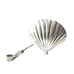Vintage Sterling Silver Shell-Shaped Perfume Bottle Pendant, 1 3/4