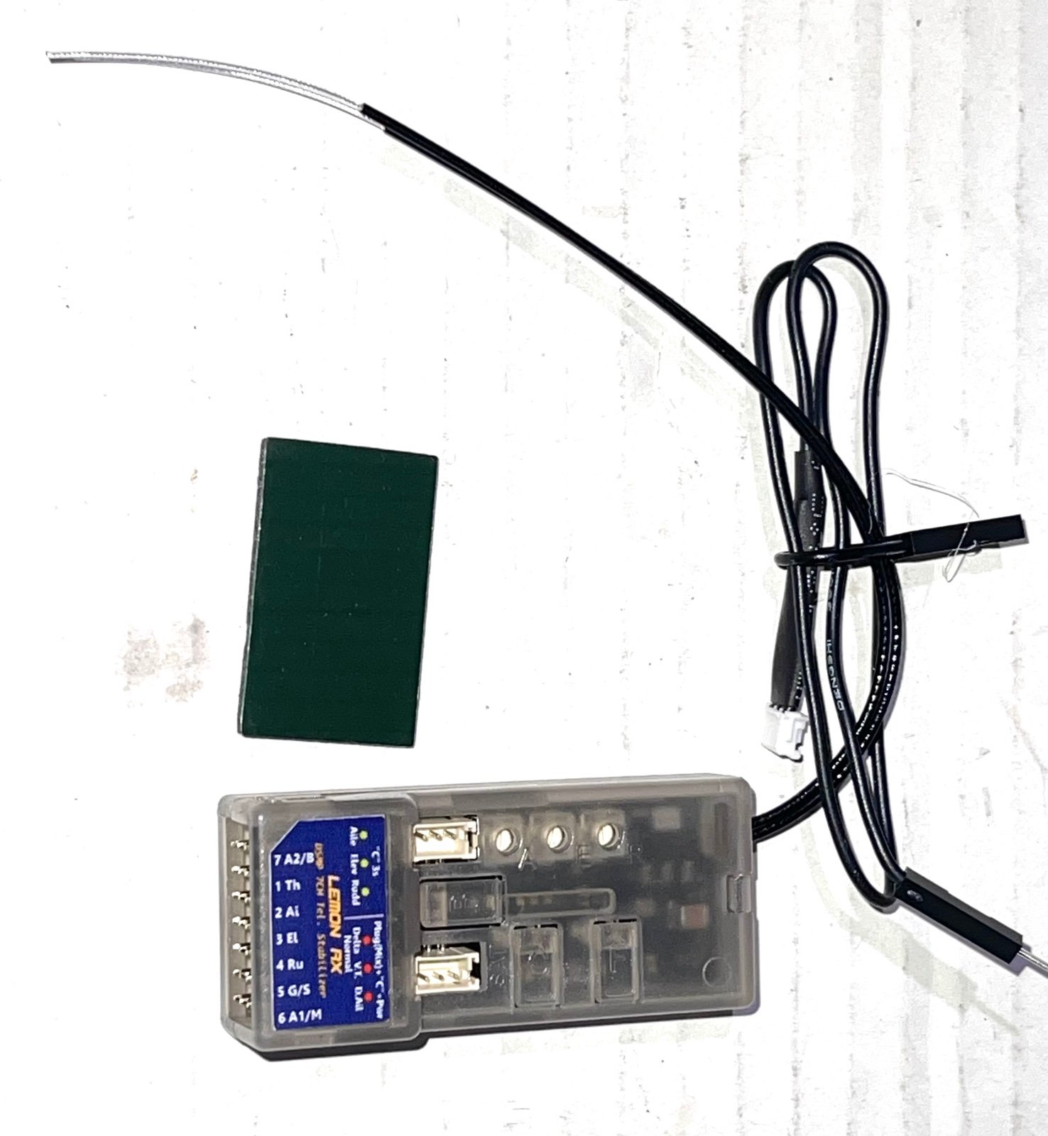 Buddy RC DSMX DSM2 Compatible 7-CH Telemetry Stabilizer Voltage Probe Receiver