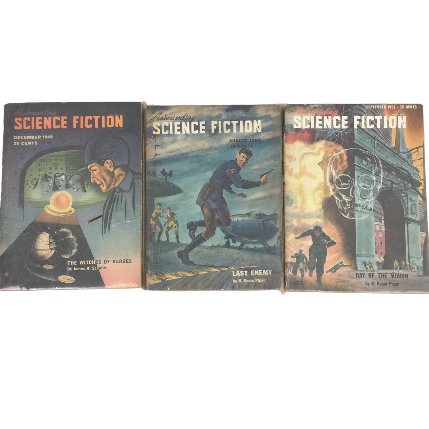 Astounding Science Fiction Schmitz and Piper Vintage 1949-1951 Story Digests