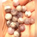 Lot of 30 Lepidolite 10 mm beads. 848
