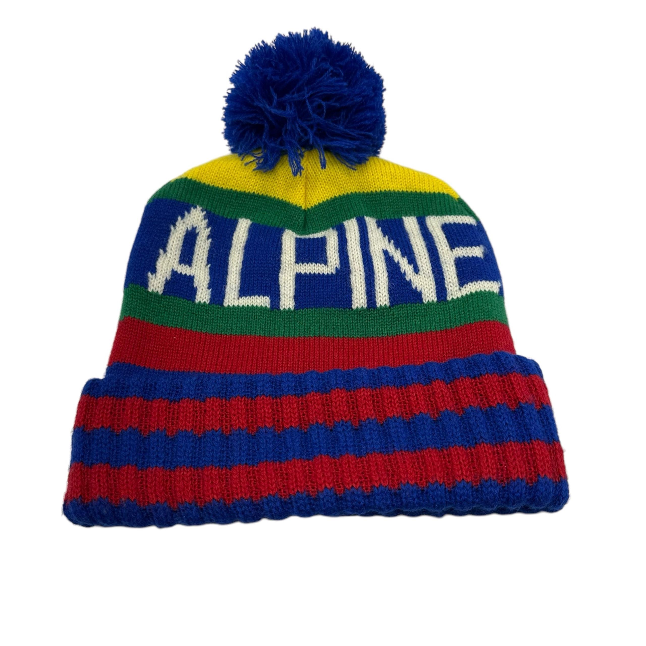 Polo Ralph Lauren Alpine Beanie Cap Pom Hi-Tech Ski Hat Multicolor Mens