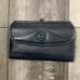 Dooney & Bourke dark blue Leather Bi Fold Kisslock wallet