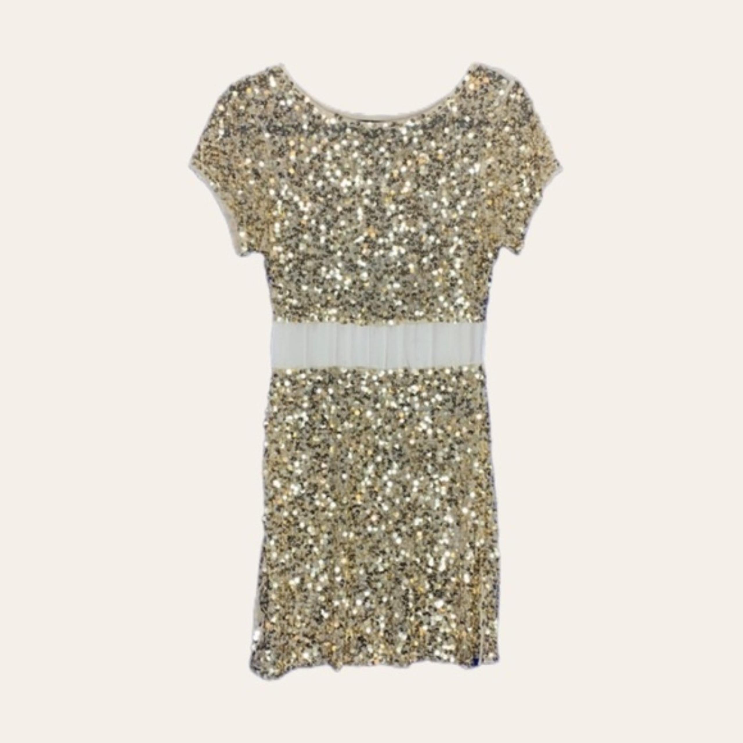 ARDEN B. Gold Sequin Mini Dress - Size M