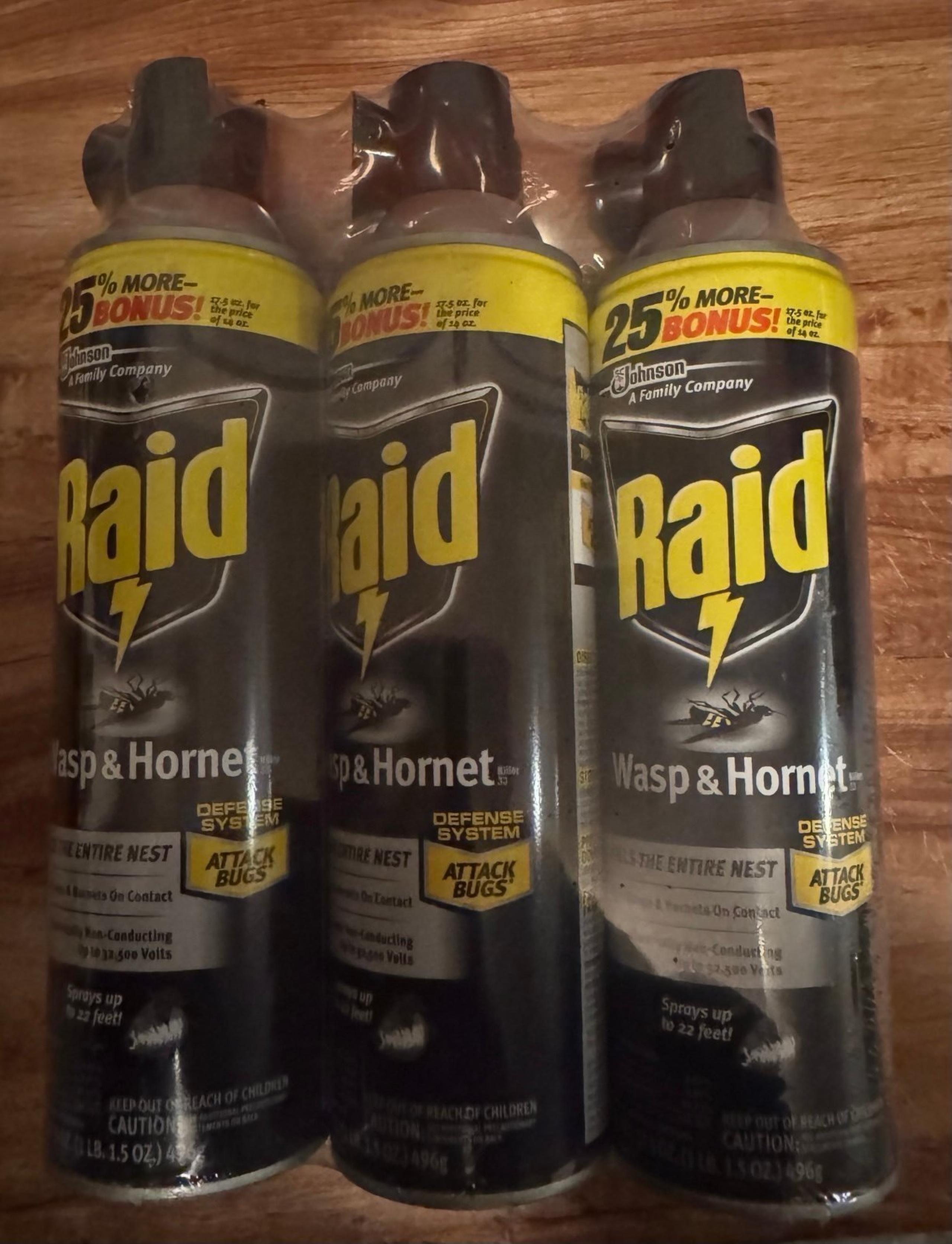 Raid Wasp & Hornet 3pack, not the smaller Raid Defend 3pack