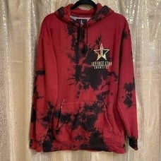 Jeffree Star Cosmetics Unicorn Blood Tie Dye Pullover Hoodie, Large
