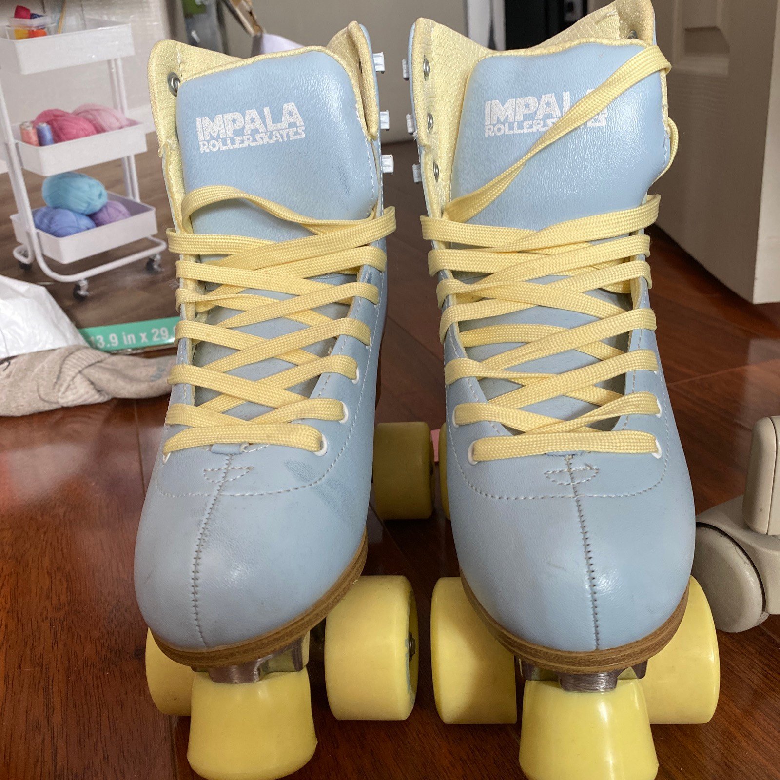 Impala Quad Skate - Sky Blue / Yellow Size 8 Women