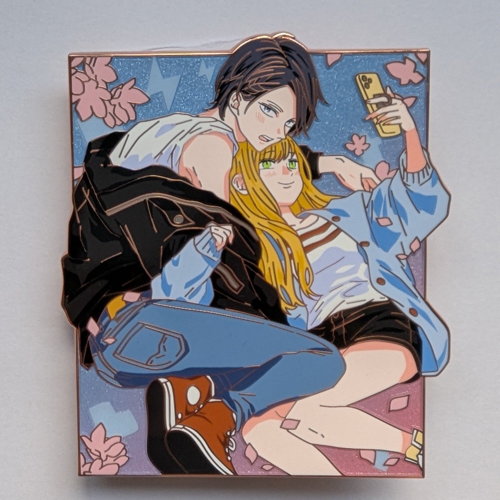 My Love Story with Yamada-kun at Lv999 Enamel Pin - Akane & Yamada