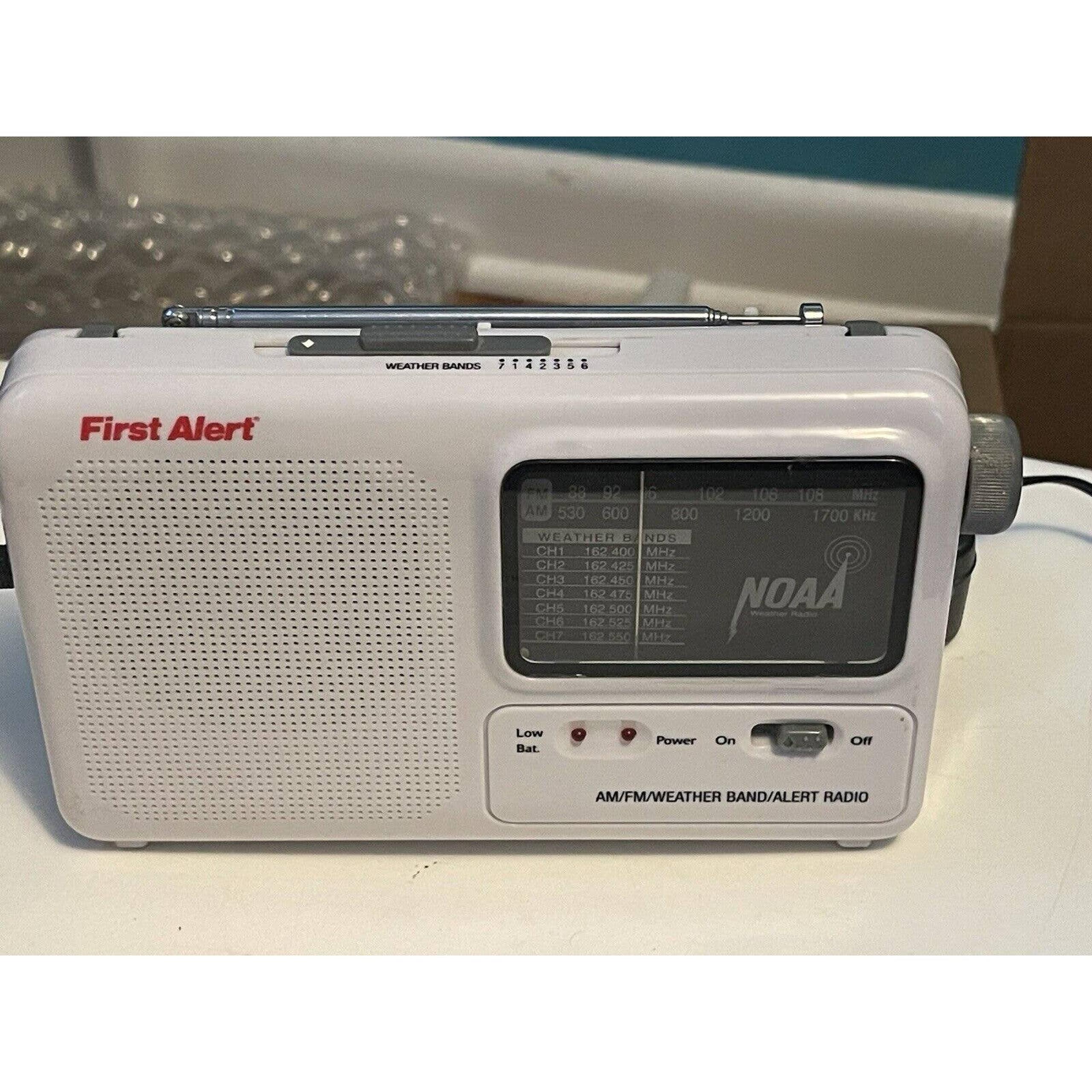 First Alert Portable Emergency Alert AM/FM Radio WX-17