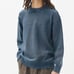 NWT Uniqlo GU Oversized Washed Crew Neck Sweater Blue