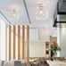 White Mini Chandelier Light Fixture, Crystal Ceiling Light,
