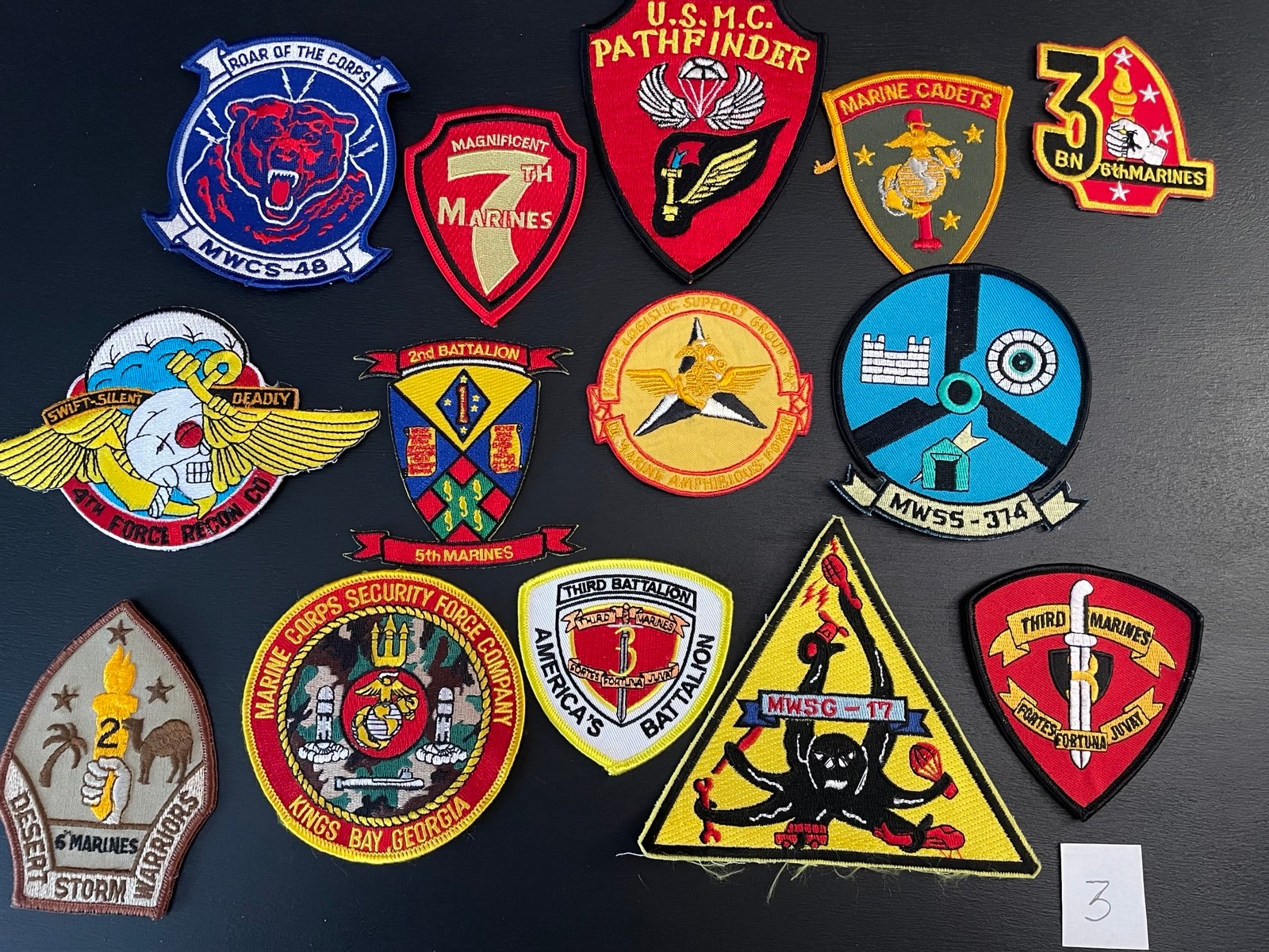 USMC Patch Lot