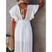 Button Up Cover Up Maxi Dress