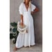 Button Up Cover Up Maxi Dress