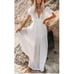 Button Up Cover Up Maxi Dress