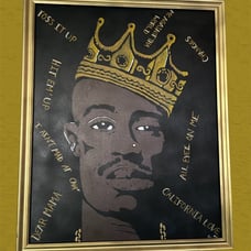 Tupac wall art