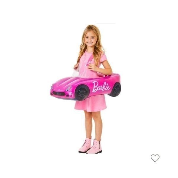 Nwt Barbie Pink Inflatable car with shoulder strap. One size 4+