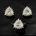 Aquamarine Set 925 Sz 7
