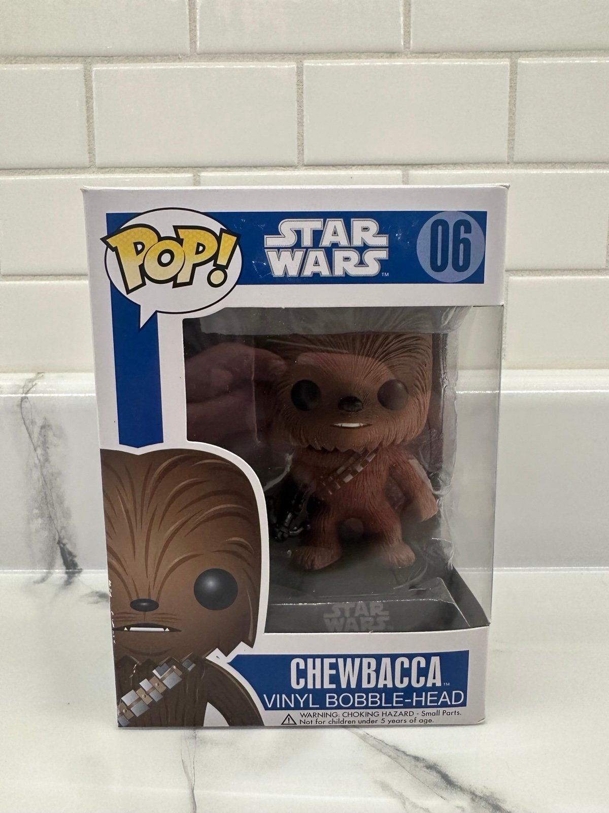 Star Wars Funko 06 Chewbacca Large Font Blue Box 1st Release