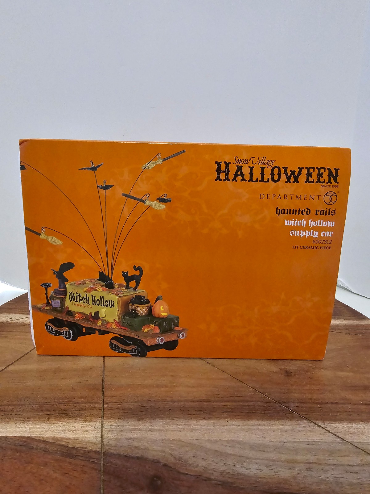 DEPARTMENT 56 HALLOWEEN VILLAGE Haunted Rails WITCH HOLLOW SUPPLY CAR