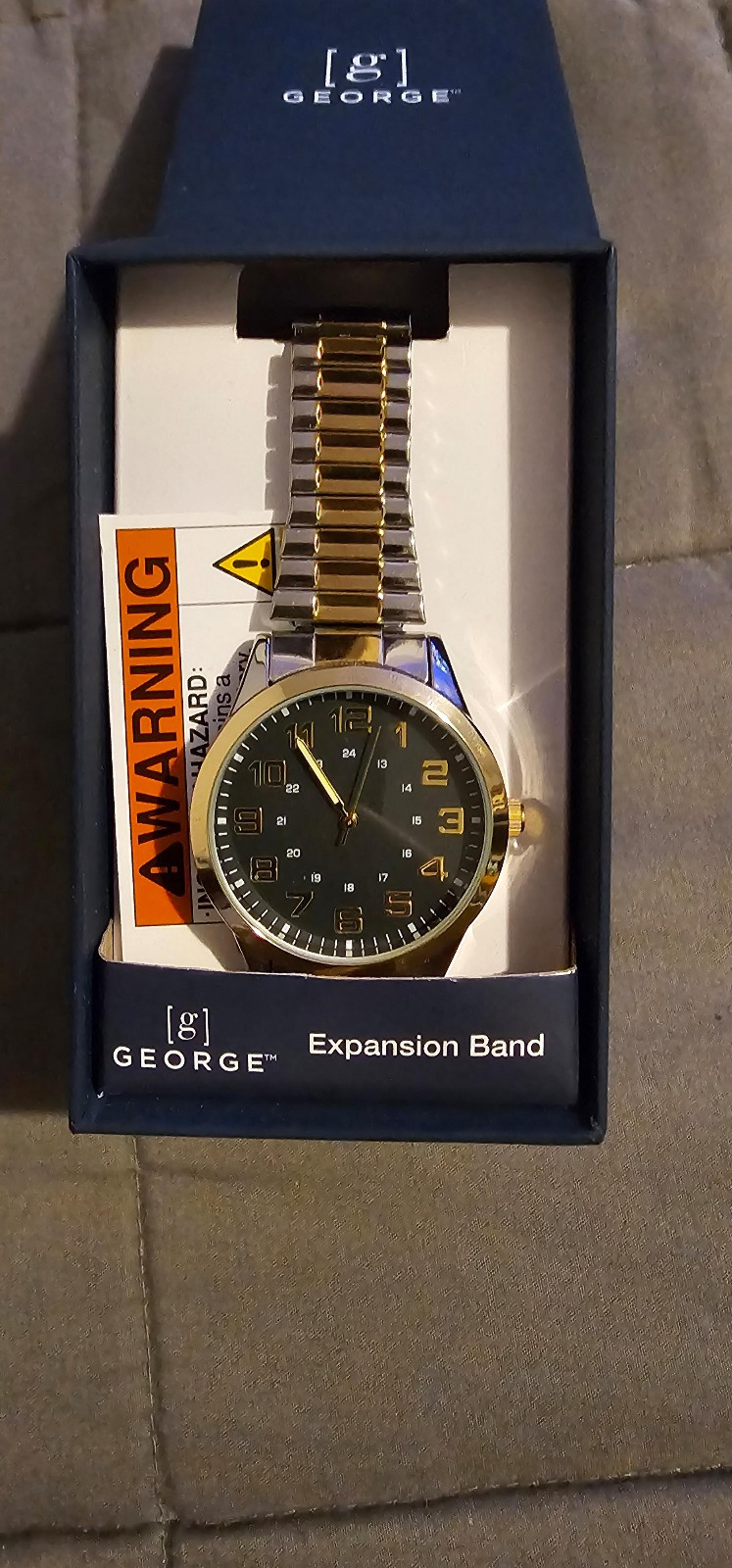 George Men's Watch: 2-Tone Silver/Gold