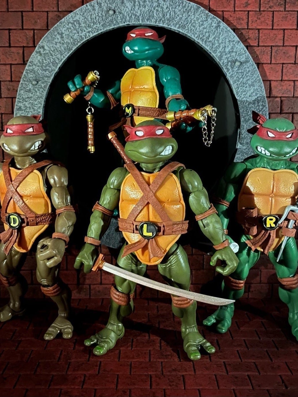 Custom super 7 ultimates TMNT figures