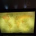 Laminated Rand McNally Modern World Map Genuine Black Wood Frame 33 wx22h
