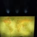Laminated Rand McNally Modern World Map Genuine Black Wood Frame 33 wx22h