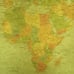 Laminated Rand McNally Modern World Map Genuine Black Wood Frame 33 wx22h