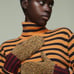 uniqlo Cashmere Striped Turtleneck Sweater (MARNI) size M new with tag