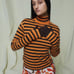 uniqlo Cashmere Striped Turtleneck Sweater (MARNI) size M new with tag