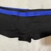 La Perla black and blue-belt swim shorts