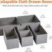 Cloth Drawer Storage Organizer Boxes, Set of 6